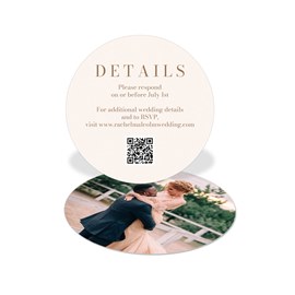 Simple Text - Wedding Insert Card