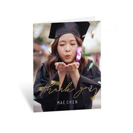 Golden Tassel - Graduation Thank You Card