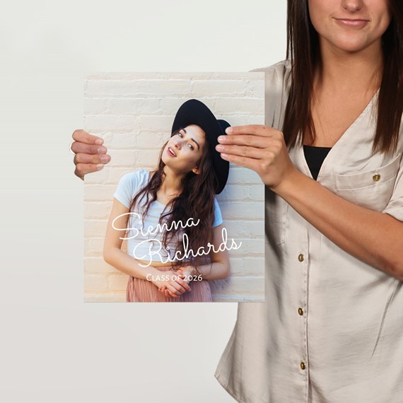 customizable text area with photo placeholder