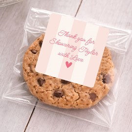 Sweet Stripes - Baby Shower Sticker