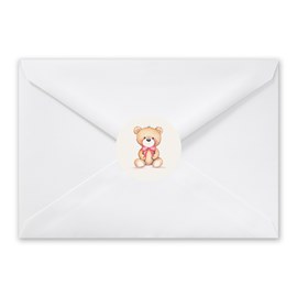 Little Cub - Pink - Envelope Seals