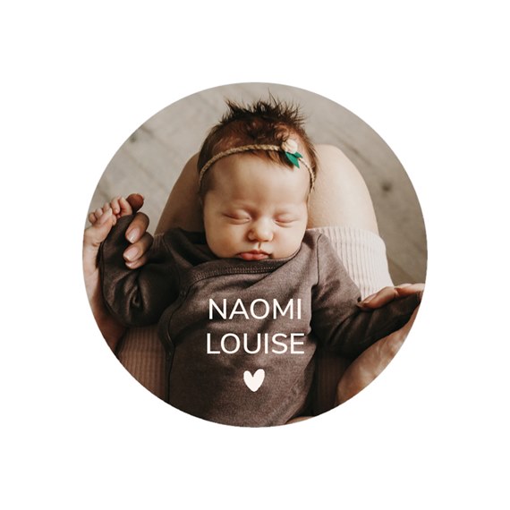 photo placeholder with name and heart icon