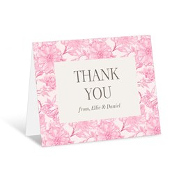 Floral Toile - Thank You Card
