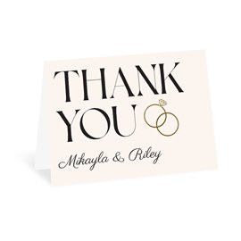 Vowed - Mr. and Mrs. - Thank You Card