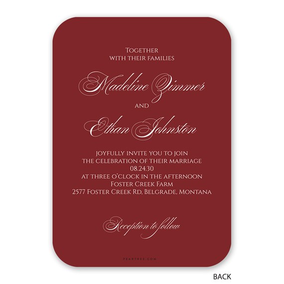 wedding invitation with photo area
