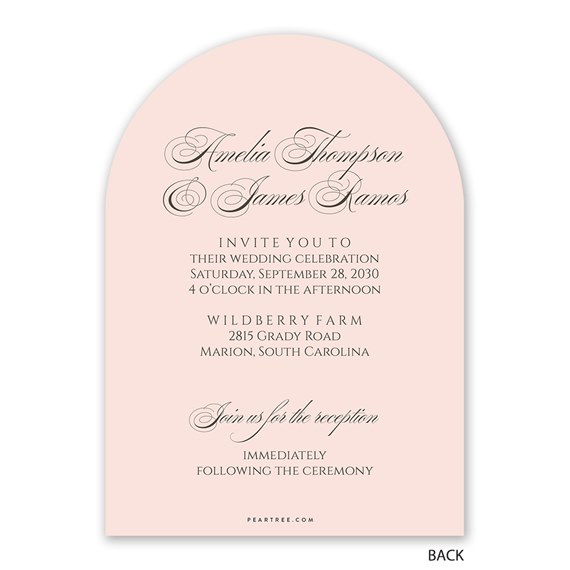 wedding invitation with photo placeholder