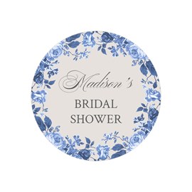 Vintage Blue Floral - Envelope Seals