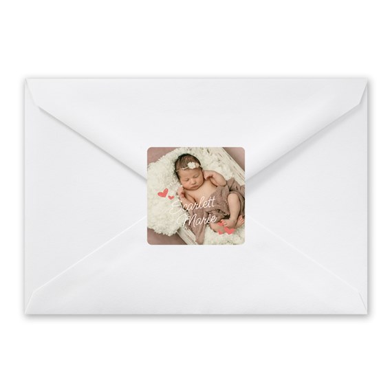 envelope with photo placeholder and hearts