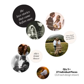 Love Stories - Jumbo Bridal Shower Confetti