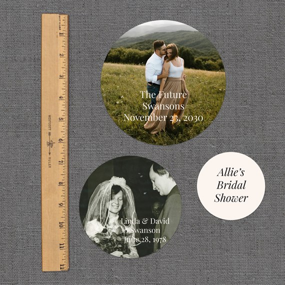 photo placeholders, customizable text area