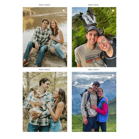 collage of photo placeholders with rounded corners and borders
