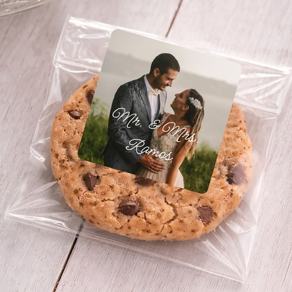 cookie with photo placeholder and text area