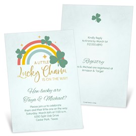 Lucky Charm - Baby Shower Invitations