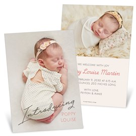 Little Introduction - Birth Announcements