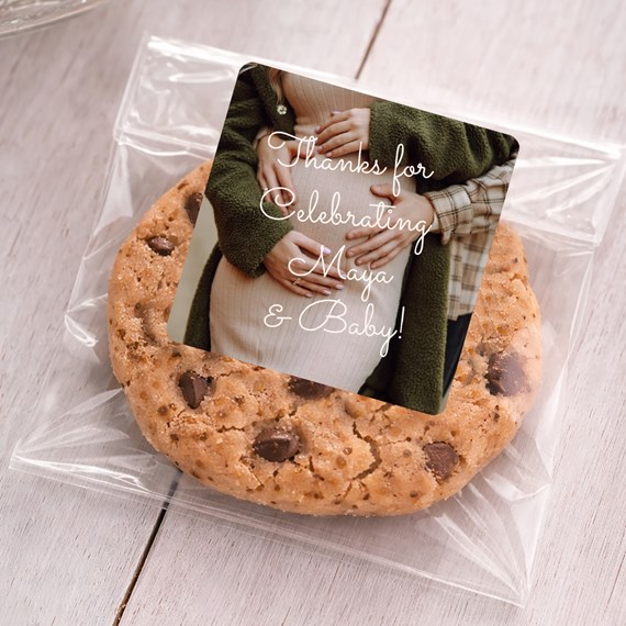 photo placeholder on cookie bag sticker