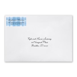 Sweet Plaid - Blue - Address Labels