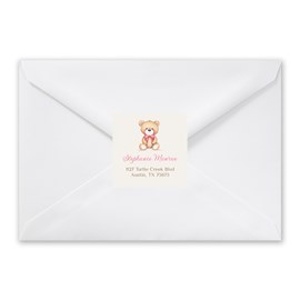 Little Cub - Pink - Address Labels