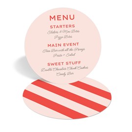 Striped - Menu Card