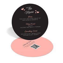 Sweetheart - Menu Card