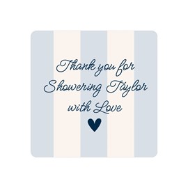 Blue Stripes - Envelope Seals