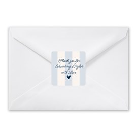 Blue Stripes - Envelope Seals