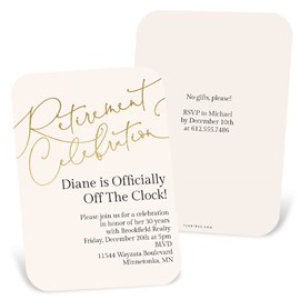Shining Celebration - Retirement Party Invitations