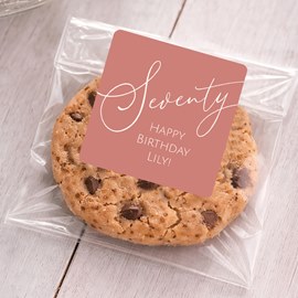 Script Year - Birthday Sticker