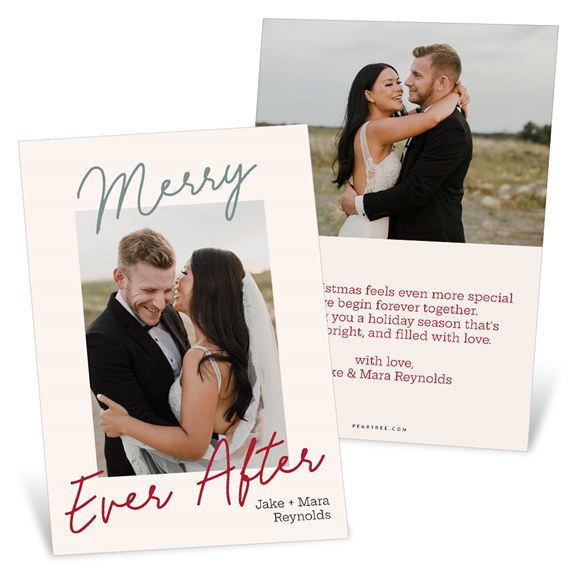 Christmas card with photo area, customizable text area