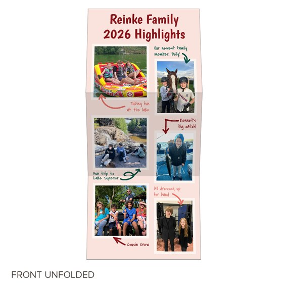 collage of family photo placeholders with captions