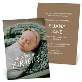 Miracles - Birth Announcements