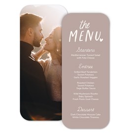 Sweet Couple - Menu Card