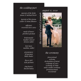 All Around Love - Wedding Program