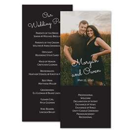 Effortless Script - Wedding Program