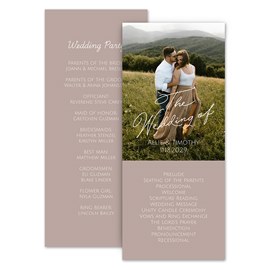 Sweetly Scripted - Wedding Program