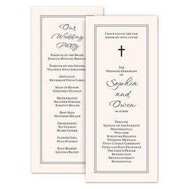 Faithful - Wedding Program