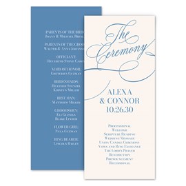 In Calligraphy - Wedding Program