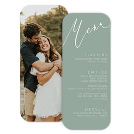 Chic Script - Menu Card