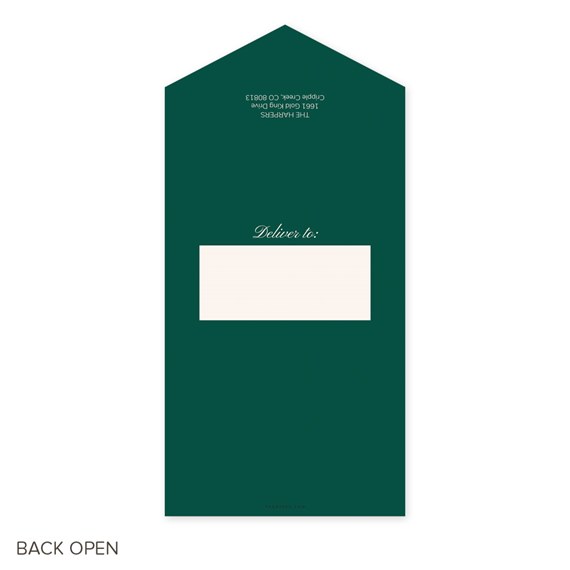 green card with deliver to text and blank area