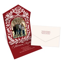 Botanical Frame - Seal & Send Christmas Card