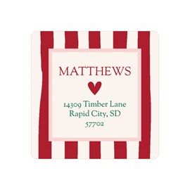 Festive Stripes - Address Labels