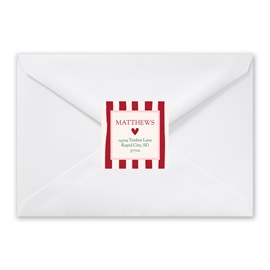 Festive Stripes - Address Labels