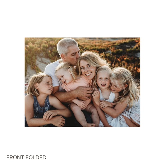 photo area with customizable text area