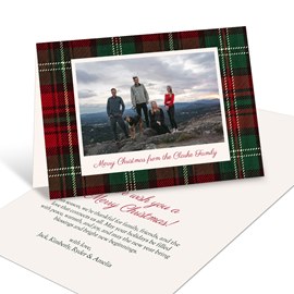 Framed in Plaid - Christmas Card