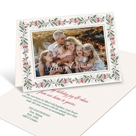 Framed in Greenery - Christmas Card