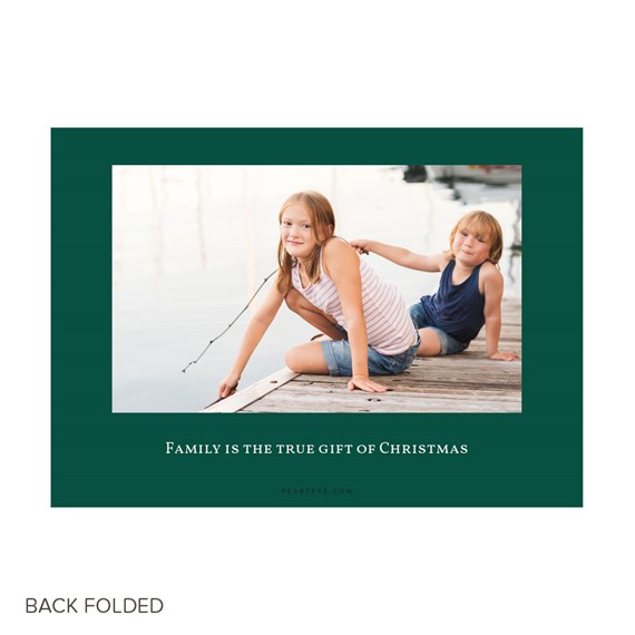photo placeholder with dark green border and text area