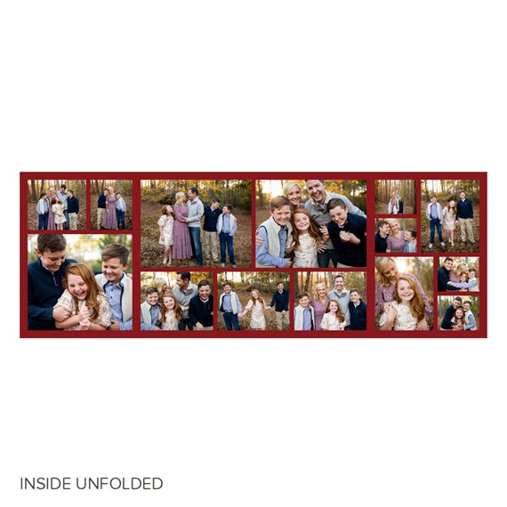 collage card with photo placeholders