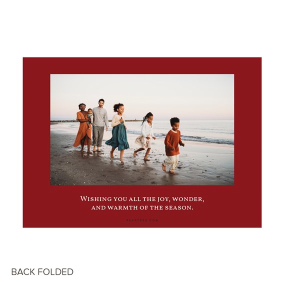 photo placeholder with seasonal greeting