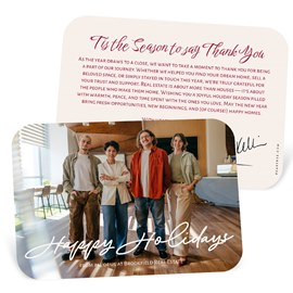 Scripted Cheer - Business Holiday Card