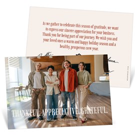 Thankful - Business Holiday Card
