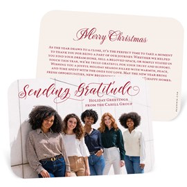 Sending Gratitude - Business Holiday Card